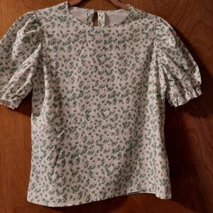 Floral Green Kids Top